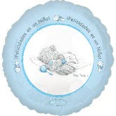 9" Airfill Only (Sticks Sold Separately) Mty Baby Boy (Spanish) Balloon
