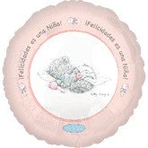 9" Airfill Only (Sticks Sold Separately) Mty Baby Girl (Spanish) Balloon
