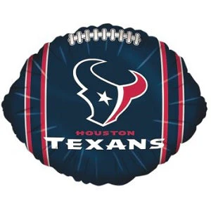 9" Airfill Only (Sticks Sold Separately) NFL Football Balloon Houston Texans