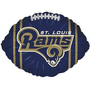 9" Airfill Only (Sticks Sold Separately) NFL Football Balloon St. Louis Rams