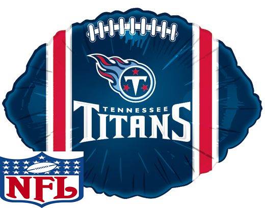 9" Airfill Only (Sticks Sold Separately) NFL Football Balloon Tennessee Titans