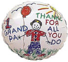 9" Airfill Only (Sticks Sold Separately) #1 Grandpa/Kids Balloon