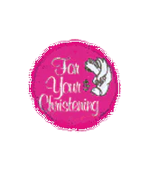 9" Airfill Only (Sticks Sold Separately) Pink Christening Dove Balloon