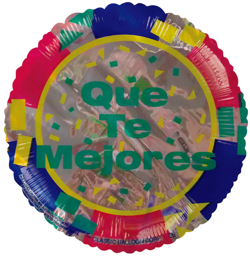 9" Airfill Only (Sticks Sold Separately) Que Te mejores Bright Lights Balloon (Spanish)