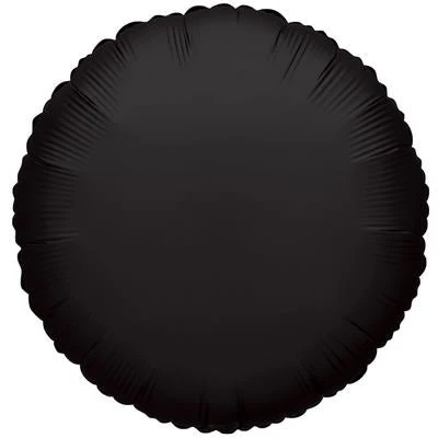 9" Airfill Only (Sticks Sold Separately) Round Black Brand Convergram Balloon