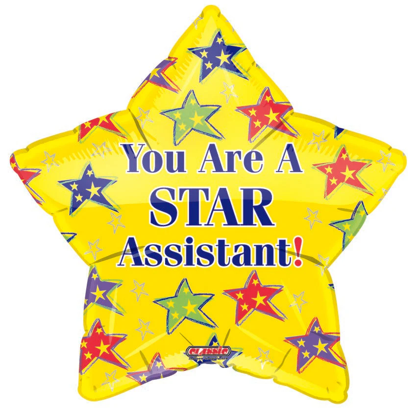 9" Airfill Only (Sticks Sold Separately) Star Assistant Balloon