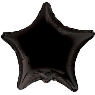 9" Airfill Only (Sticks Sold Separately) Star Black Brand Convergram Balloon