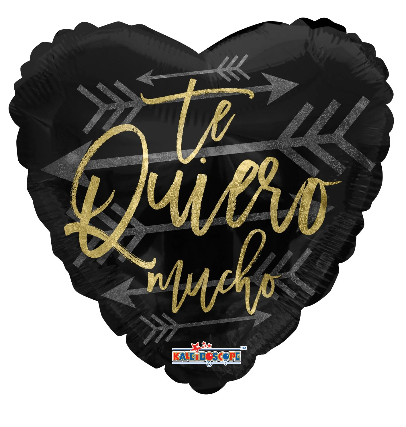 9" Airfill Only (Sticks Sold Separately) Te Quiero Flechas Holographic Balloon (Spanish)