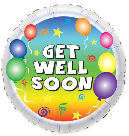 9" Airfill Only (Sticks Sold Separately) To Get Well Party Balloons