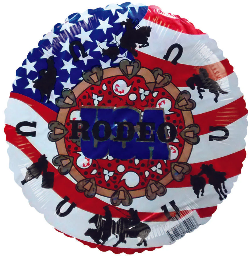 9" Airfill Only (Sticks Sold Separately) US Flag Rodeos Balloon