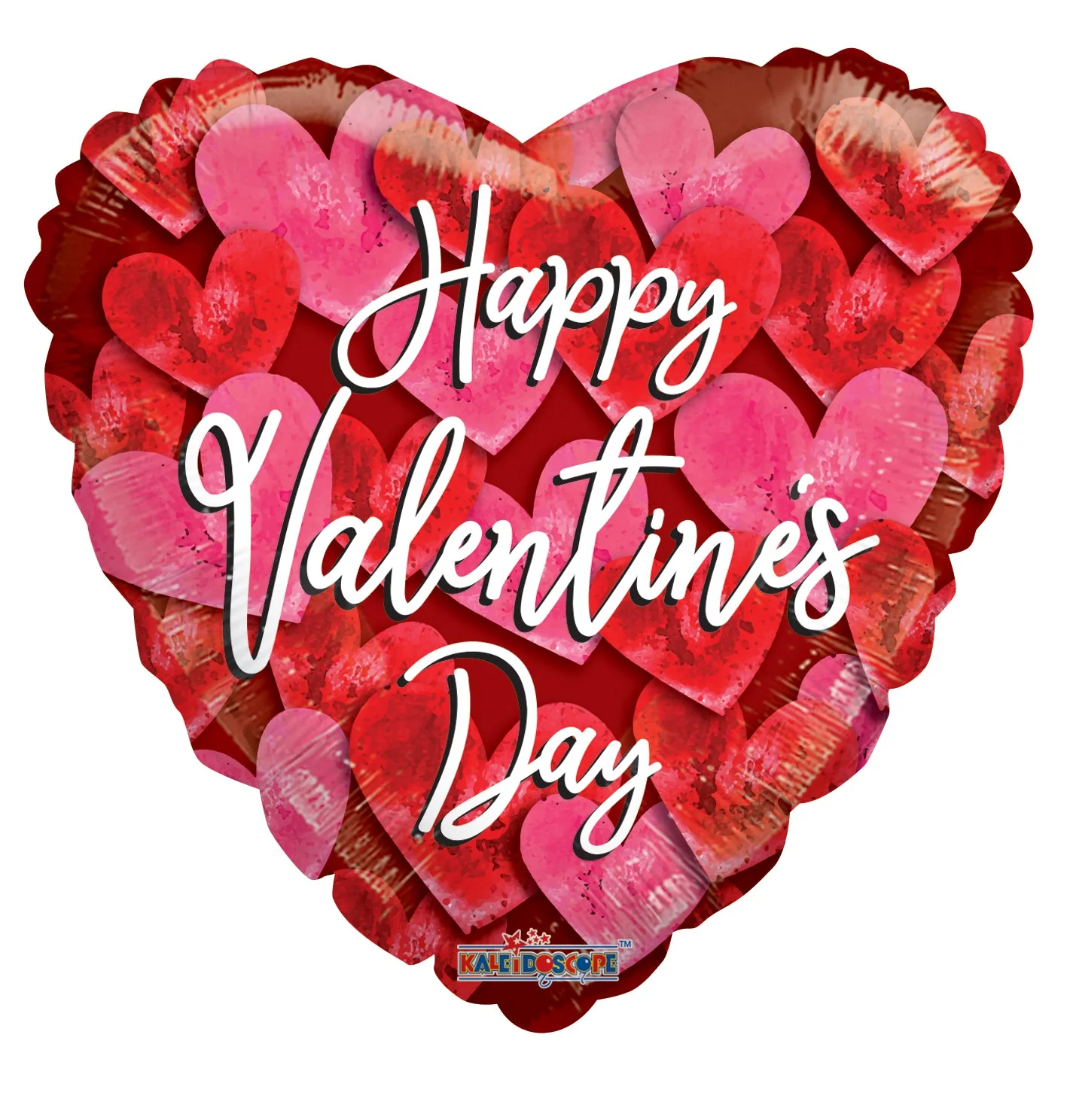 9" Airfill Only (Sticks Sold Separately) Valentine's Bunch Of Hearts Foil Balloon