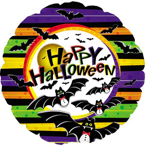 9" Airfill Only (Sticks Sold Separately) Vampire Bats With Self Sealing Valve Balloon