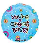 9" Airfill Only (Sticks Sold Separately) You're a Great Boss Balloon