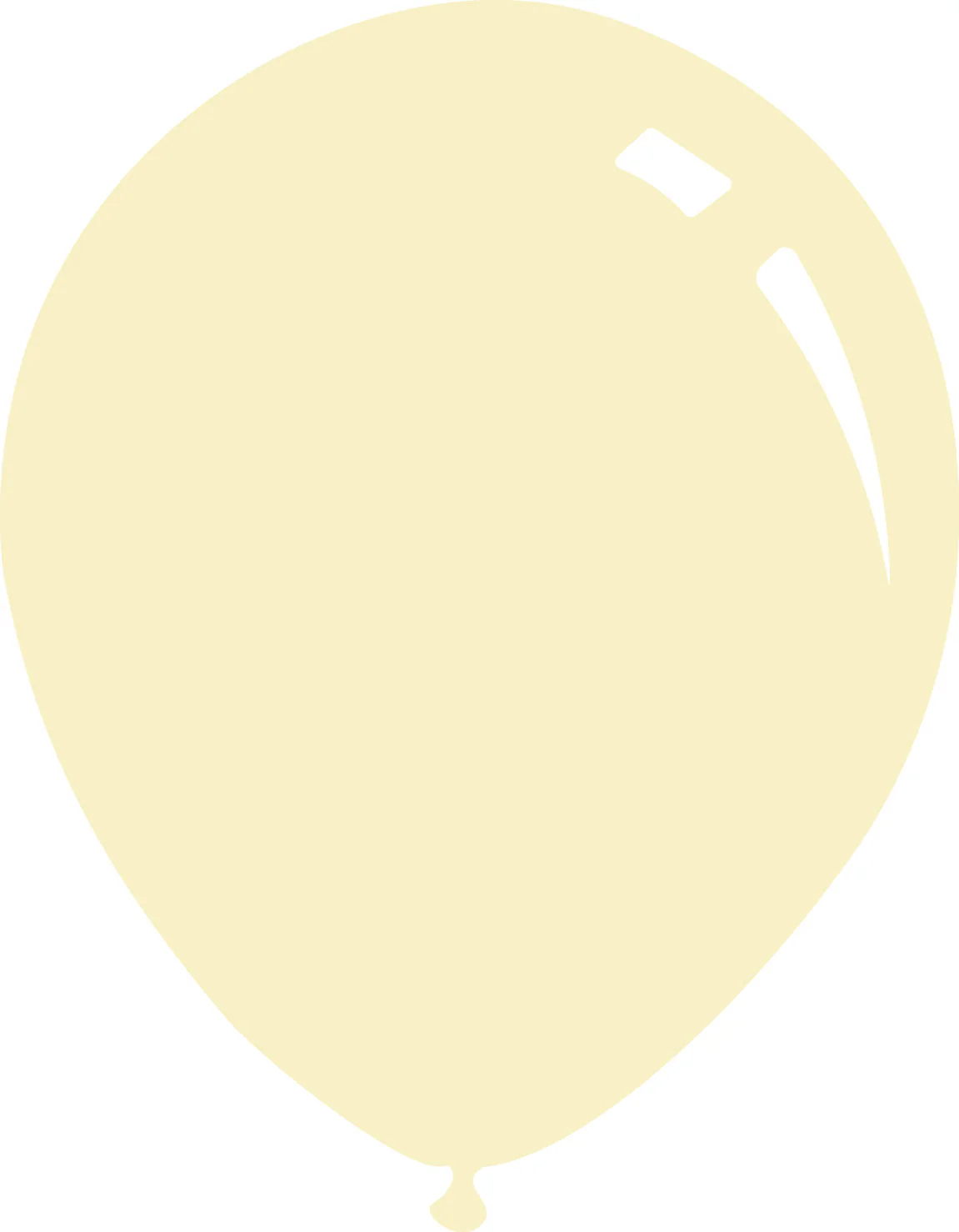 9" Deco Ivory Decomex Latex Balloons (100 Per Bag)