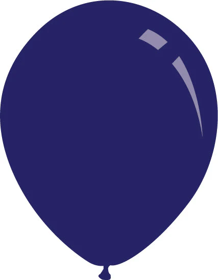9" Deco Midnight Blue Decomex Latex Balloons (100 Per Bag)