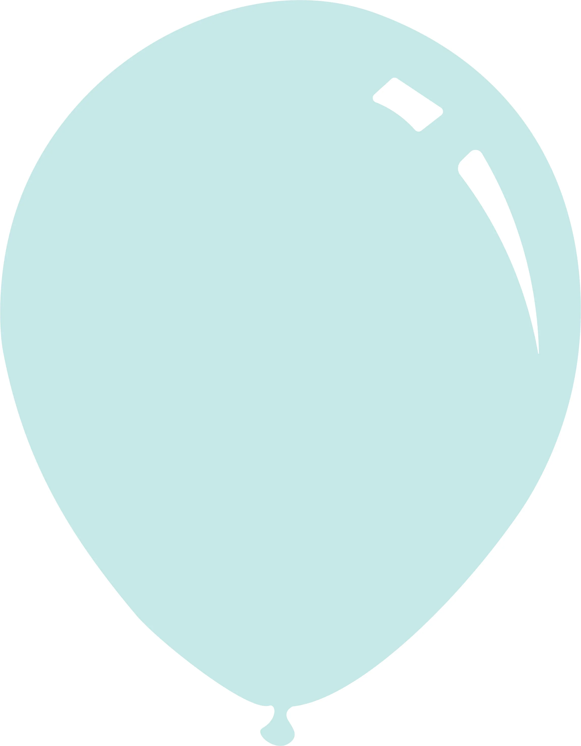 9" Deco Sky Blue Decomex Latex Balloons (100 Per Bag)