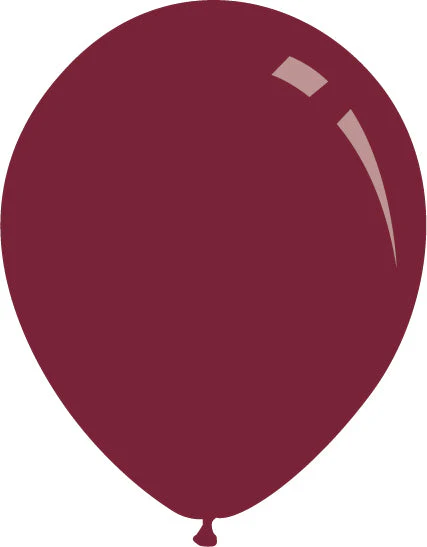 9" Metallic Burgundy Decomex Latex Balloons (100 Per Bag)