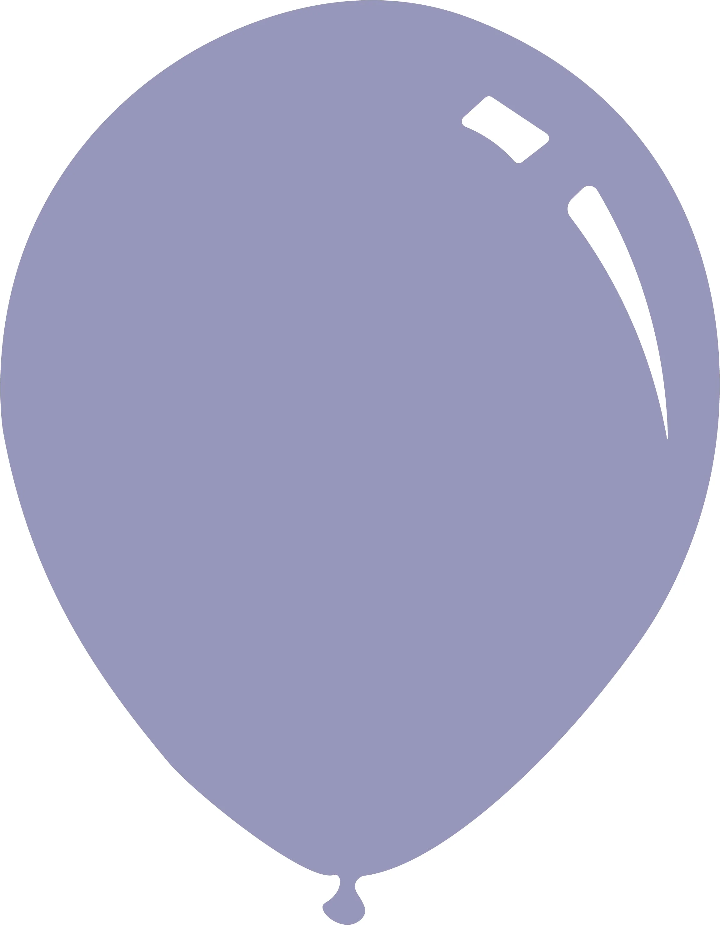9" Metallic Periwinkle Decomex Latex Balloons (100 Per Bag)