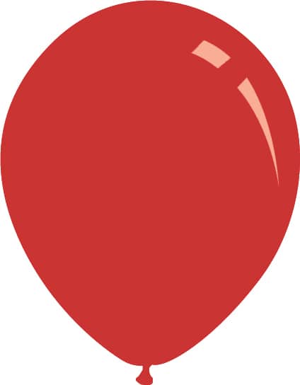 9" Metallic Red Decomex Latex Balloons (100 Per Bag)