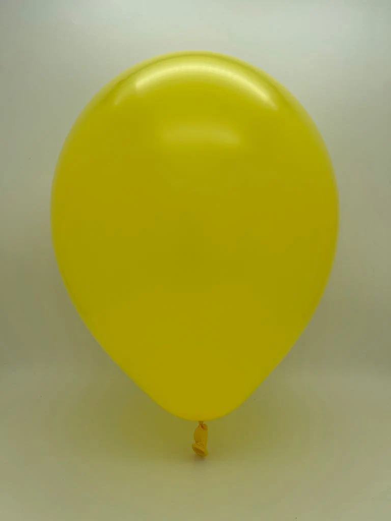 9" Standard Yellow Decomex Latex Balloons (100 Per Bag) - Image 2