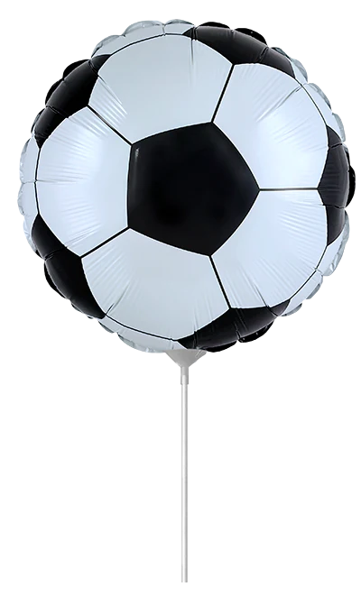 9" Airfill Only Mini Soccer Ball (Stick Sold Seprately) Foil Balloon