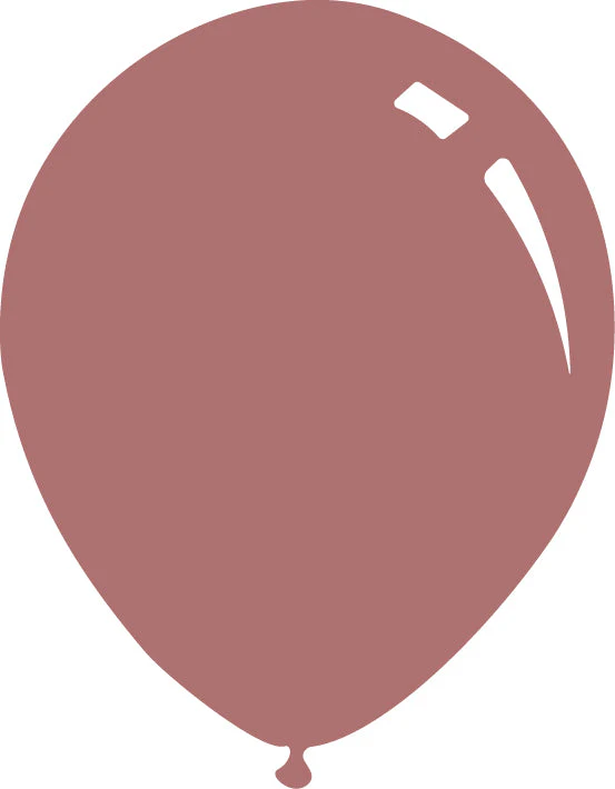 9" Deco Rosewood Decomex Latex Balloons (100 Per Bag)