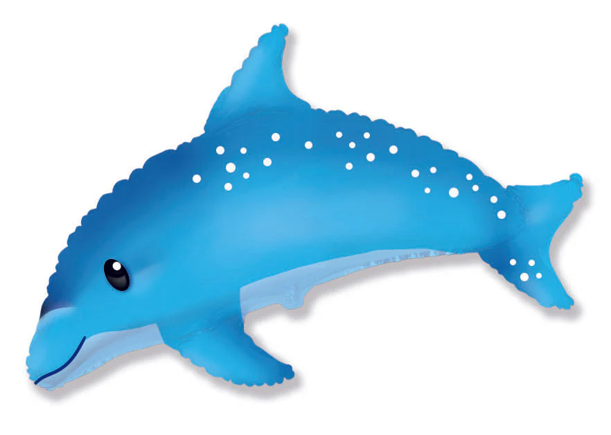 Airfill Only (Sticks Sold Separately) Blue Dolphin Balloon