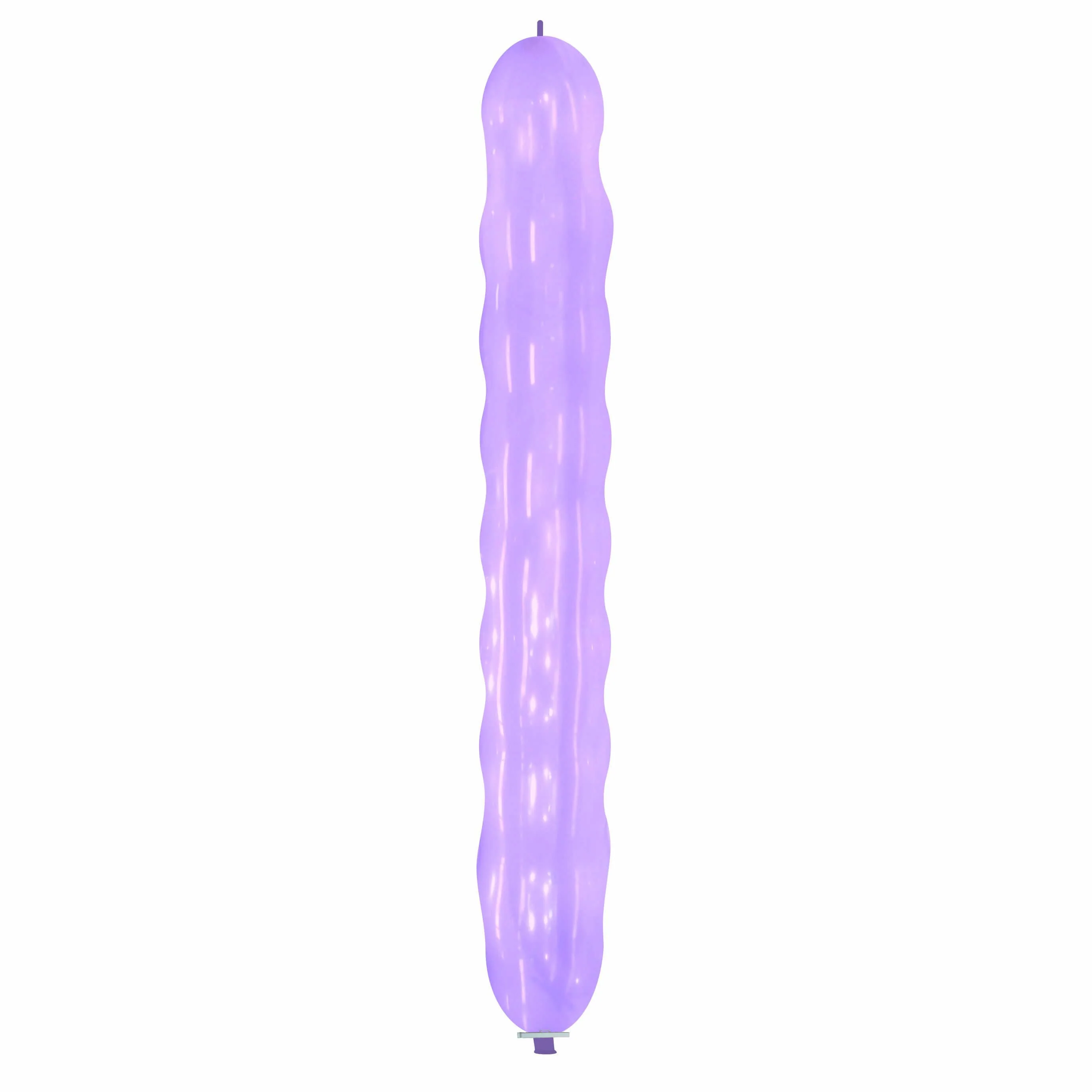 94" Spiral Cattex Brand Crystal Purple Latex Balloons