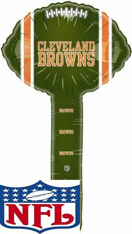 Air Filled NFL Football Hammer Balloon Cleveland Browns