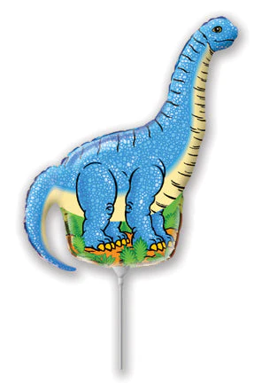 Airfill Only (Sticks Sold Separately) Blue Diplodocus Balloon