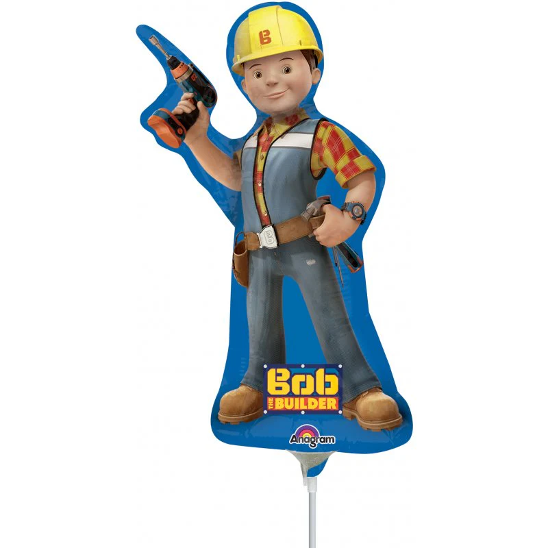 Airfill Only Bob the Builder Foil Balloon (Sticks Sold Separately)