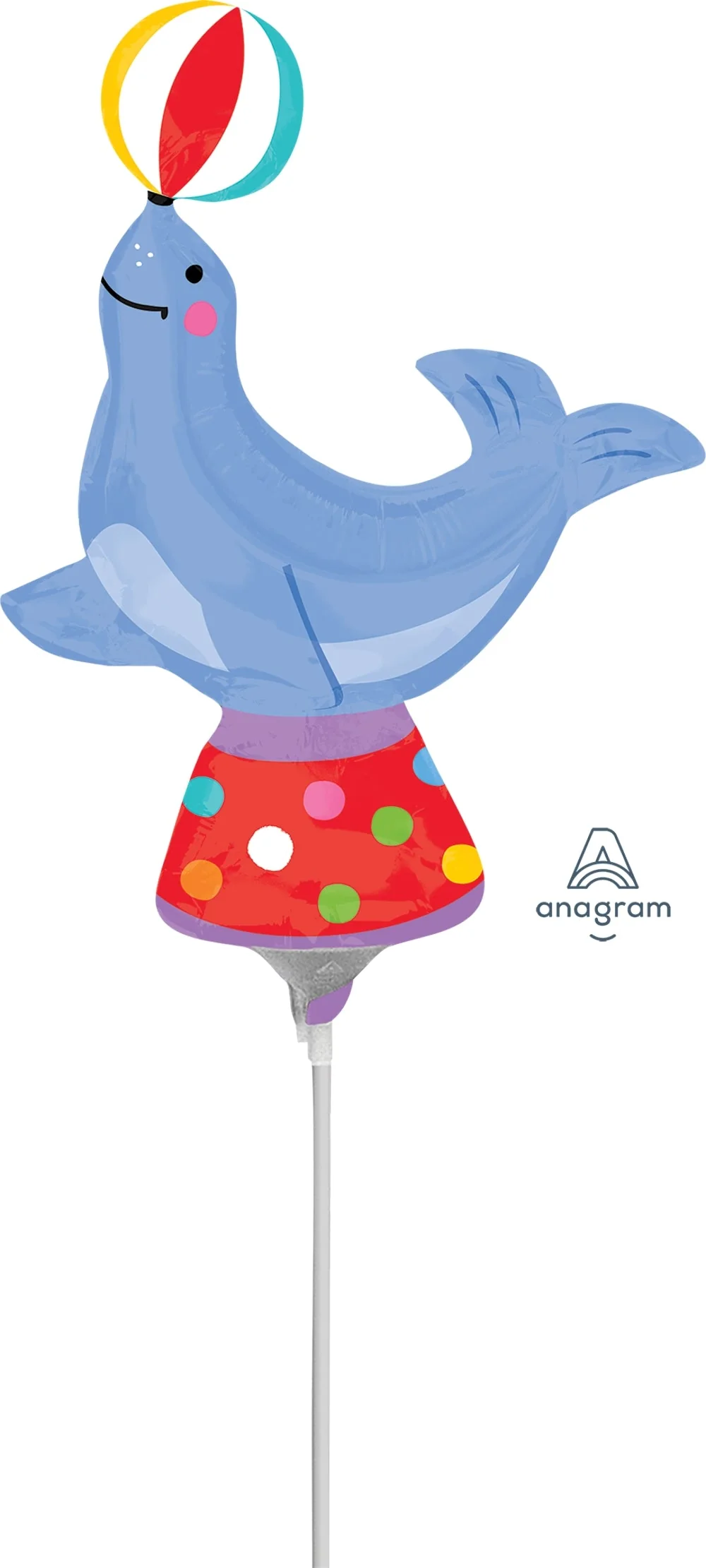 Airfill Only (Sticks Sold Separately) Circus Seal Balloon