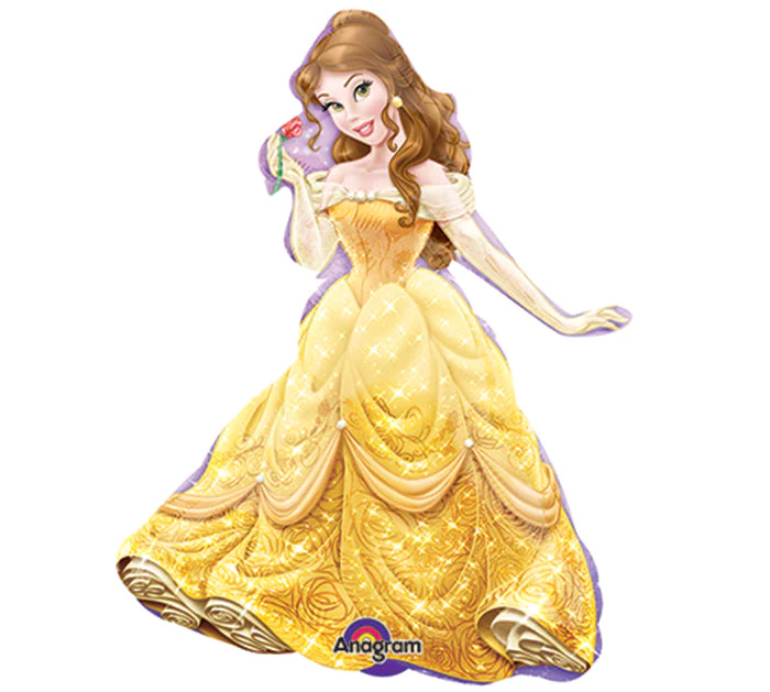 (Airfill Only) Disney Belle Shape Balloon (Sticks Sold Separately)