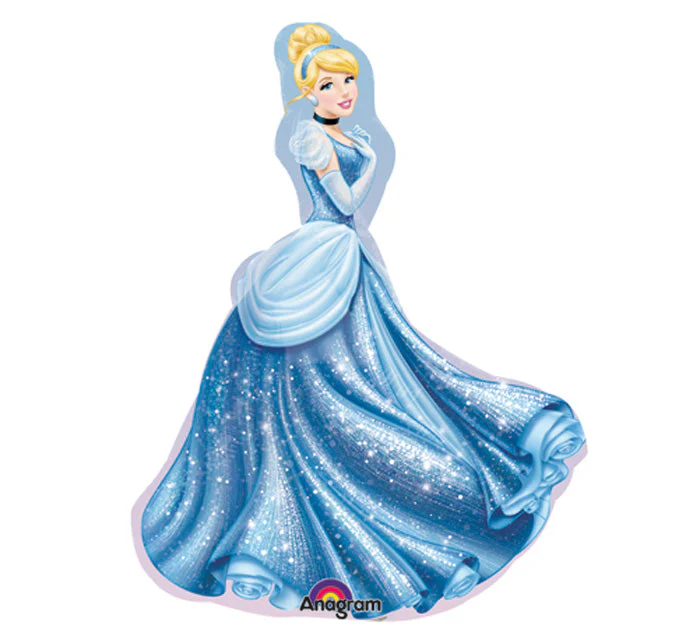 (Airfill Only) Disney Cinderella Shape Balloon (Sticks Sold Separately)