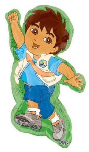 (Airfill Only) Go Diego Go Balloon Character (Sticks Sold Separately)