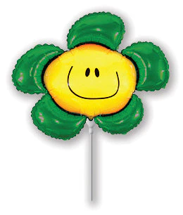 Airfill Only (Sticks Sold Separately) Green Flower Balloon