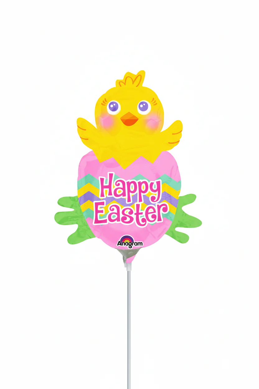 Airfill Only (Sticks Sold Separately) Happy Easter Spring Chick Balloon