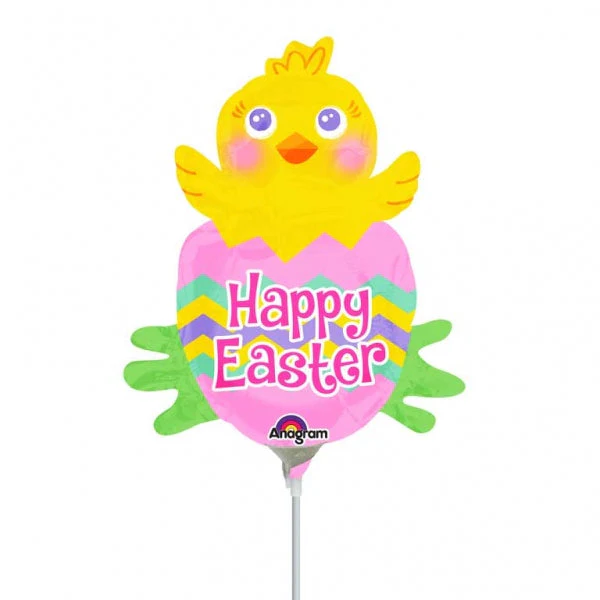 Airfill Only (Sticks Sold Separately) Happy Easter Spring Chick Balloon - Image 2