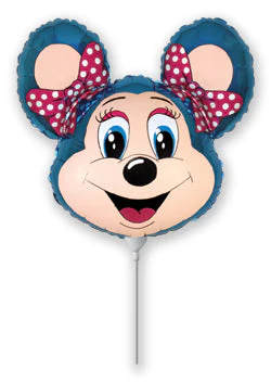 Airfill Only (Sticks Sold Separately) lolly Mouse Blue Balloon