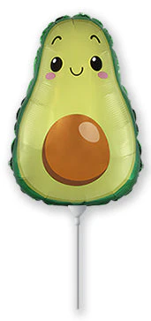 Airfill Only (Sticks Sold Separately) Mini Avocado Foil Balloon