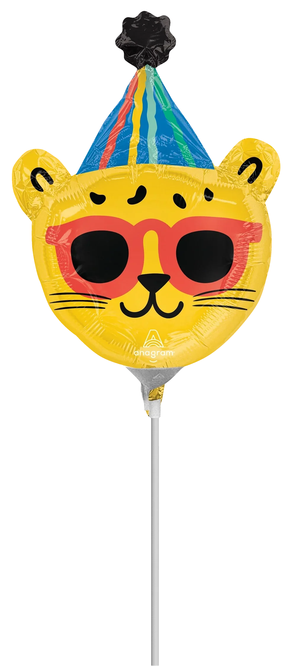 Airfill Only (Sticks Sold Separately) Mini Party Animal Leopard Foil Balloon