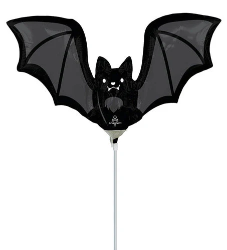 Airfill Only (Sticks Sold Separately) Mini Shape Glow Batty Bat Foil Balloon