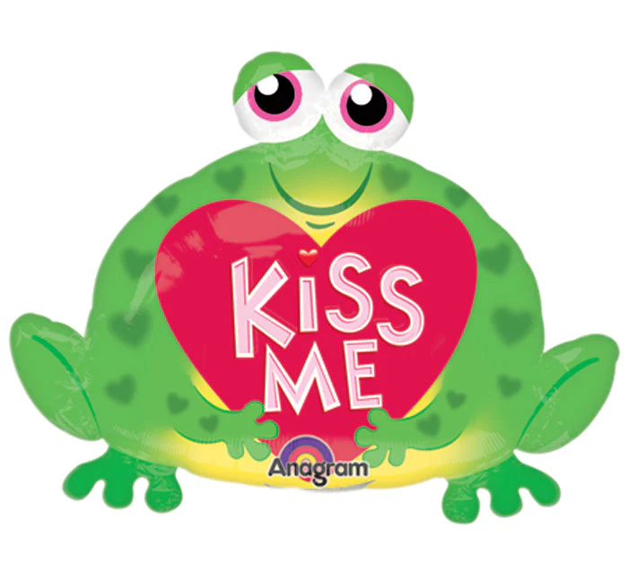 Airfill Only (Sticks Sold Separately) Mini Shape Kiss Me Toad Balloon