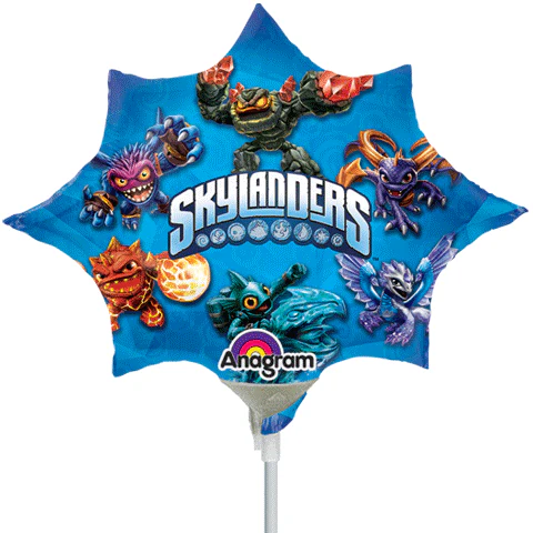 Airfill Only Mini Shape Skylanders Balloon (Sticks Sold Separately)