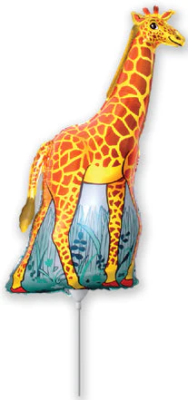 Airfill Only (Sticks Sold Separately) Orange Giraffe Balloon