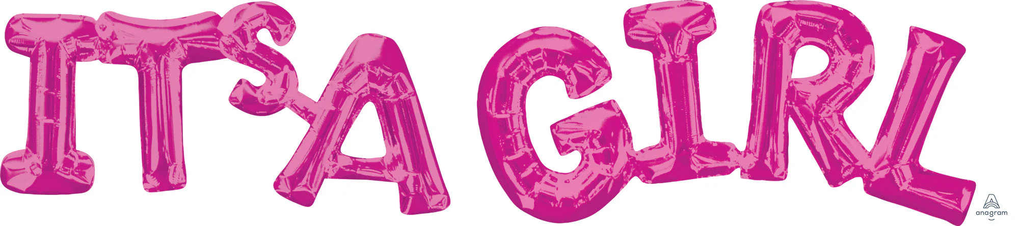 Airfill Only Phrase IT's A Girl (Pink) Balloon