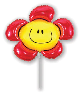 Airfill Only (Sticks Sold Separately) Red Flower Balloon