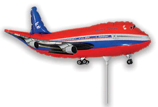 Airfill Only (Sticks Sold Separately) Red Plane Balloon