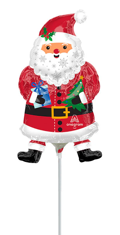 15" Airfill Only (Sticks Sold Separately) Snowy Santa Airfill Only (Sticks Sold Separately) Mini Shape Foil Balloon