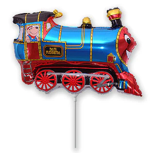 Airfill Only (Sticks Sold Separately) Train Balloon Blue